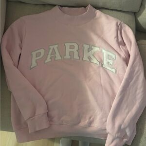 PARKE Women's Pink Crewneck Sweatshirt